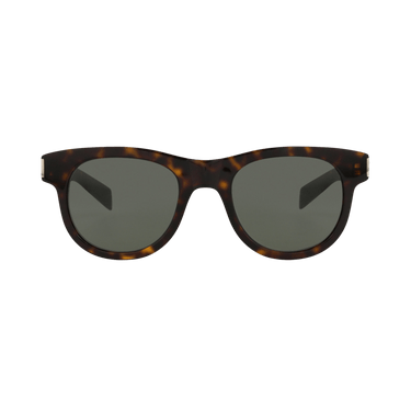 Saint Laurent Round Sunglasses — Brown