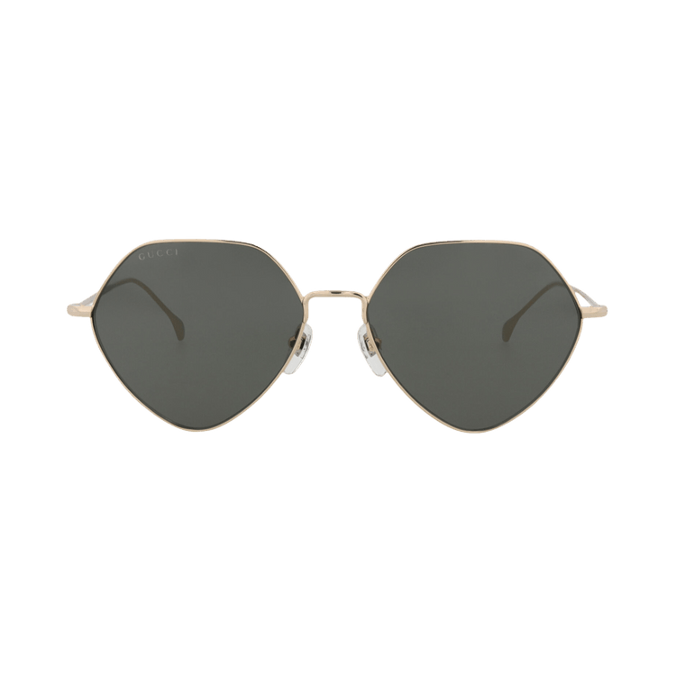 Gucci Square Sunglasses — Gold