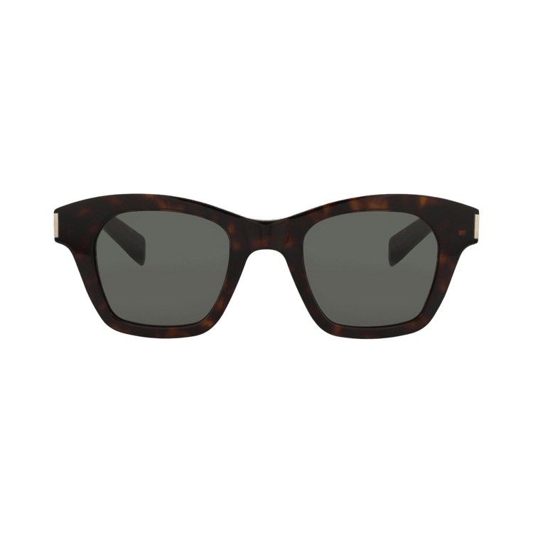 Saint Laurent Square Sunglasses — Brown