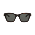 Saint Laurent Square Sunglasses — Brown