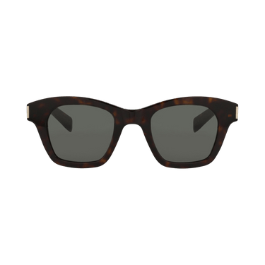 Saint Laurent Square Sunglasses — Brown
