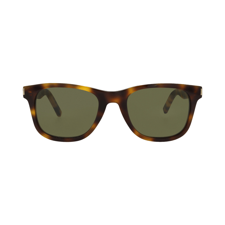 Saint Laurent Square Sunglasses — Brown