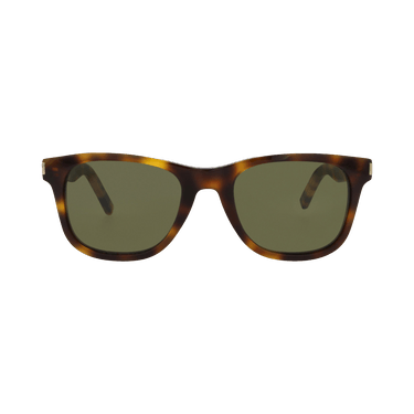 Saint Laurent Square Sunglasses — Brown