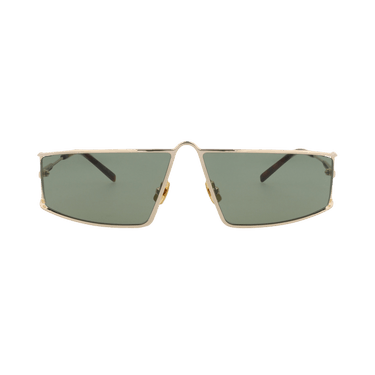 Saint Laurent Square Sunglasses — Gold