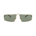 Saint Laurent Square Sunglasses — Gold