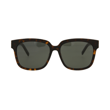 Saint Laurent Rectangle Sunglasses — Brown
