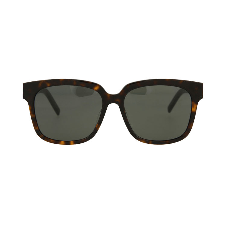 Saint Laurent Rectangle Sunglasses — Brown