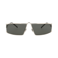 Saint Laurent Square Sunglasses — Silver