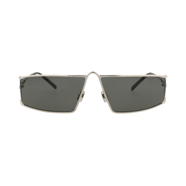 Saint Laurent Square Sunglasses — Silver
