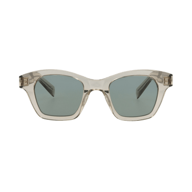 Saint Laurent Square Sunglasses — Tan