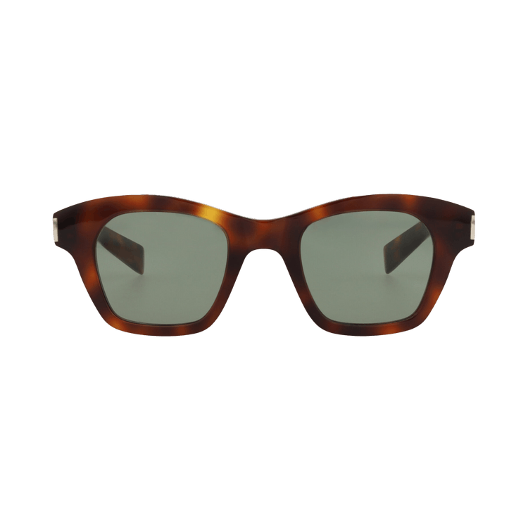 Saint Laurent Square Sunglasses — Brown