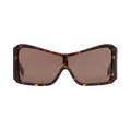 VAQUERA Shield Sunglasses — Brown