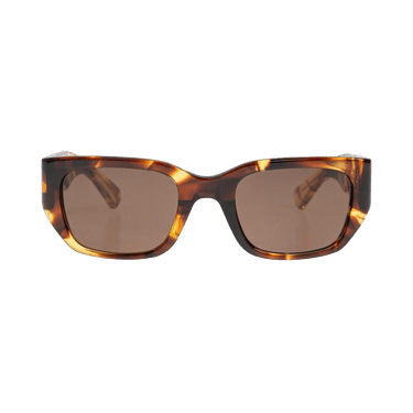 Bottega Veneta Rectangular Sunglasses — Brown