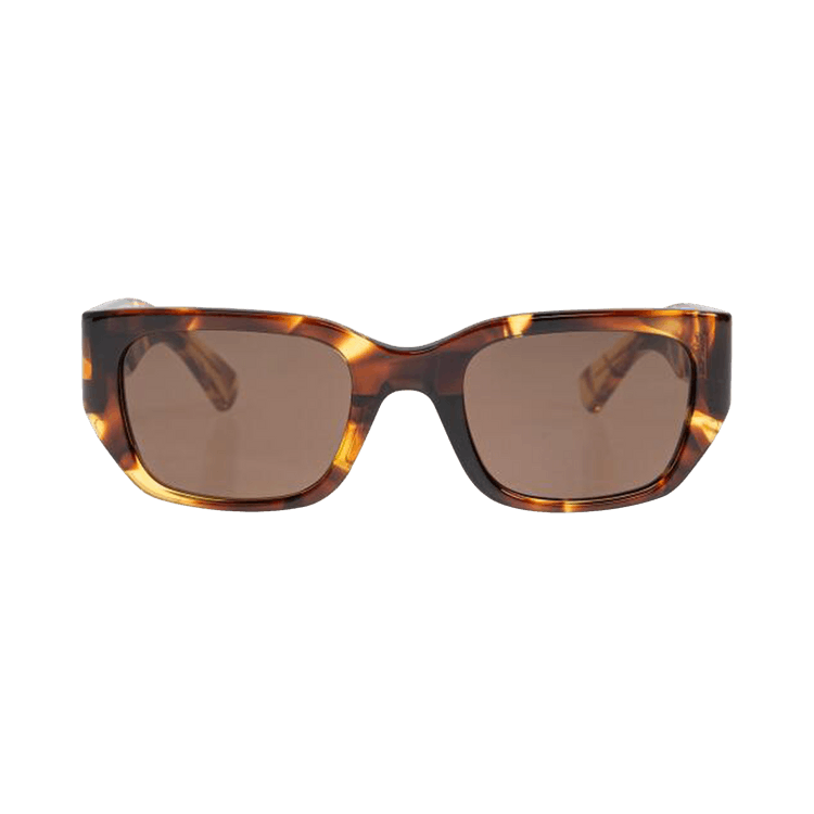 Bottega Veneta Rectangular Sunglasses — Brown