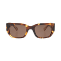 Bottega Veneta Rectangular Sunglasses — Brown