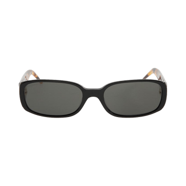 Casablanca Oval Stripe Sunglasses — Black