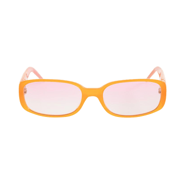 Casablanca Oval Stripe Sunglasses — Orange