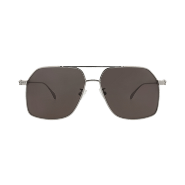 Alexander McQueen Aviator Sunglasses — Silver