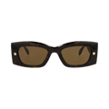 Alexander McQueen Square Sunglasses — Brown