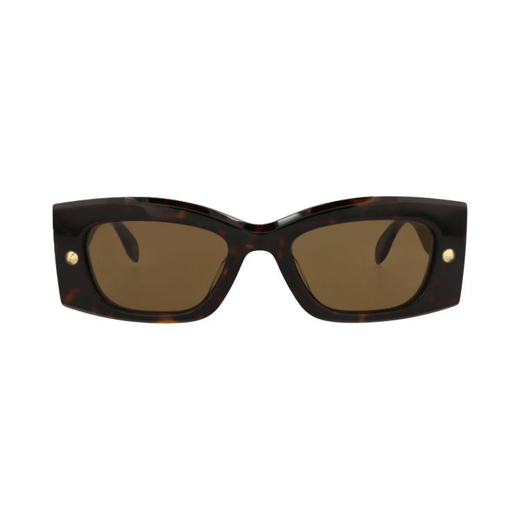 Alexander McQueen Square Sunglasses — Brown