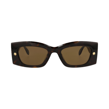 Alexander McQueen Square Sunglasses — Brown