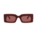 Alexander McQueen Square Sunglasses — Red