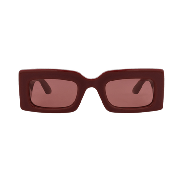 Alexander McQueen Square Sunglasses — Red