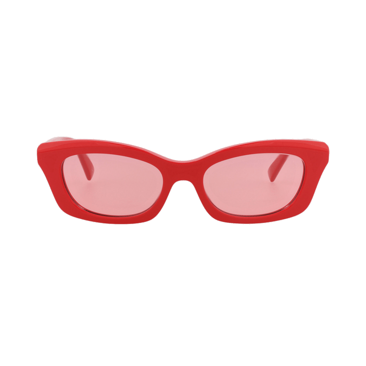 Alexander McQueen Square Sunglasses — Red