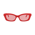 Alexander McQueen Square Sunglasses — Red