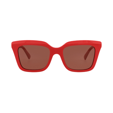 Alexander McQueen Square Sunglasses — Red