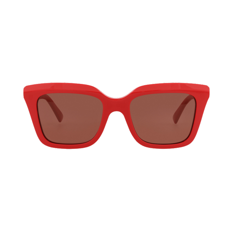 Alexander McQueen Square Sunglasses — Red