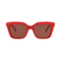 Alexander McQueen Square Sunglasses — Red