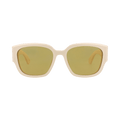 Alexander McQueen Square Sunglasses — Cream