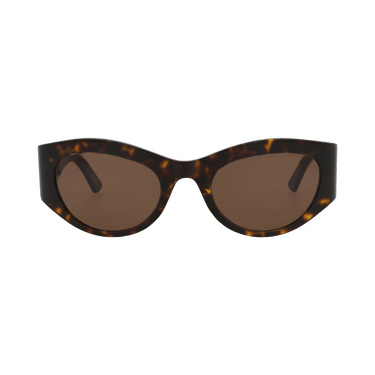 Balenciaga Round Sunglasses — Brown