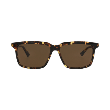 Bottega Veneta Square Sunglasses — Brown