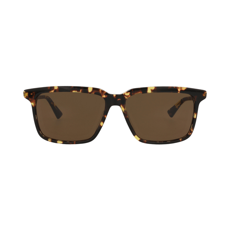Bottega Veneta Square Sunglasses — Brown