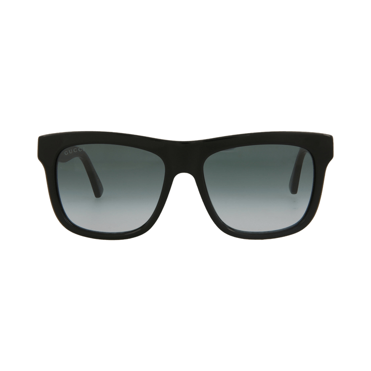 Gucci Rectangle Sunglasses — Black