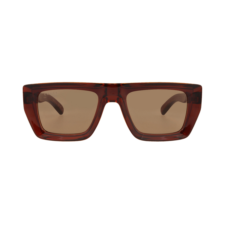 Gucci Square Sunglasses — Brown