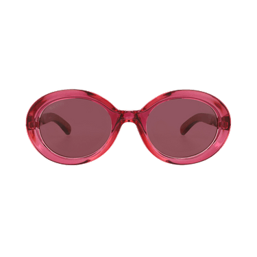 Gucci Round Sunglasses — Red
