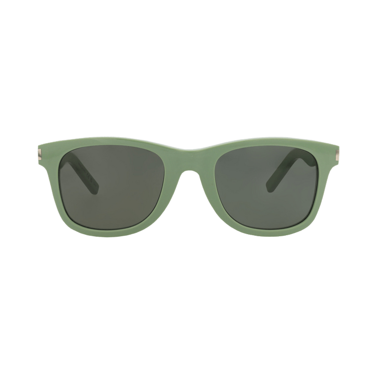 Saint Laurent Square Sunglasses — Green