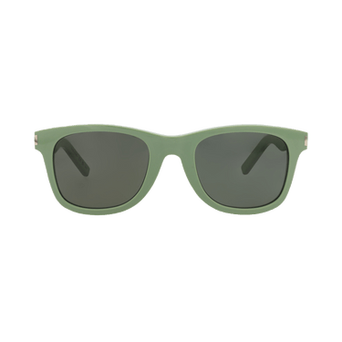 Saint Laurent Square Sunglasses — Green