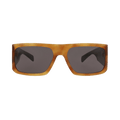 Saint Laurent Square Sunglasses — Brown