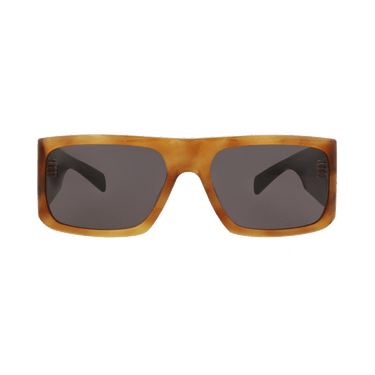 Saint Laurent Square Sunglasses — Brown