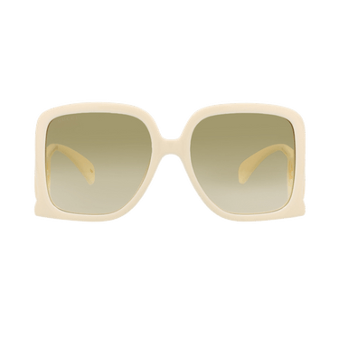 Gucci Square Sunglasses — Cream