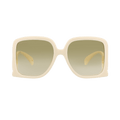 Gucci Square Sunglasses — Cream
