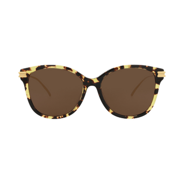 Bottega Veneta Round Sunglasses — Brown