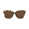 Bottega Veneta Round Sunglasses — Brown