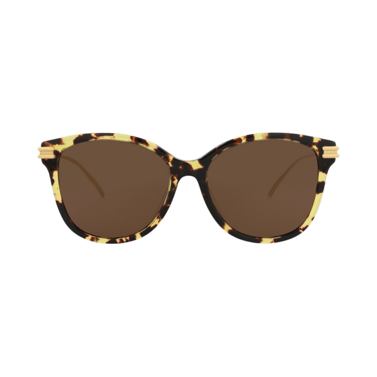 Bottega Veneta Round Sunglasses — Brown