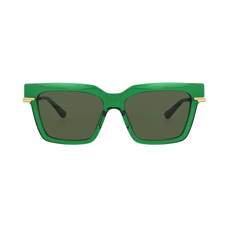 Bottega Veneta Square Sunglasses — Green