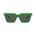 Bottega Veneta Square Sunglasses — Green